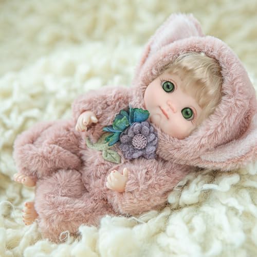 Muñeca Reborn de 10 pulgadas realista artesanal miniatura 5
