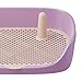 Leefasy Dog Toilet Training Potty Tray, Pet Pan Bedpan Training Pads Holder Training Pad Toilet Potty Trainer for Small Animals, Home, Puppy, Purple 40x30x11cm