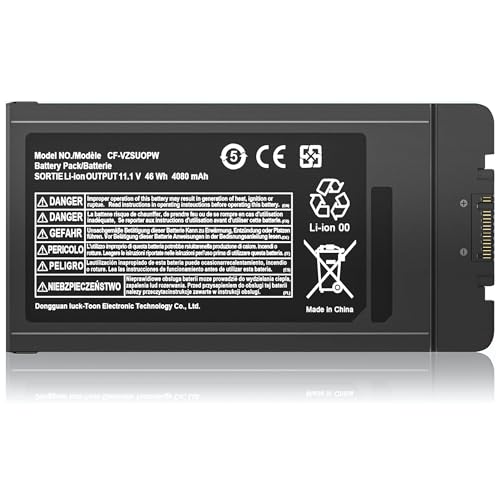 CF-VZSU0PR CF-VZSU0PW Laptop Battery Compatible with Panasonic Toughbook CF54 CF-54 Mk1 Mk2 Mk3 Series 54 Gloved Multi Touch 54 Lite 54 Performance 54 Prime CF-54F9001KM CF-VZSU0GW CF-VZSU0KR 46Wh
