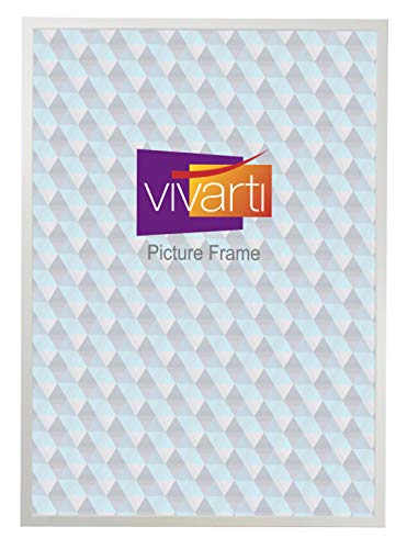 Vivarti Thin Matt White Picture Frame, 60 x 80 cm - 60 x 80 cm Frame - Photo Frame - 60x80 Frame White with Clear Styrene Sheet & Wall Mounted Hook – 60x80cm