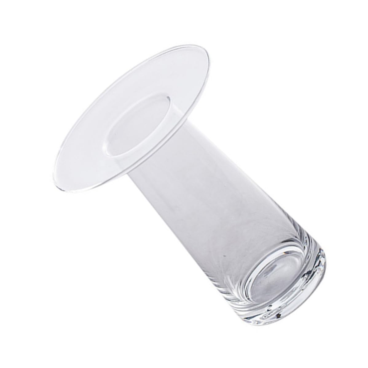Vase en verre transparent de style artistique pour les fleurs de votre salon