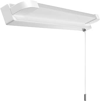 Luxvista 7W LED Bathroom Mirror Light with Pull Cord Switch, IP44 ...