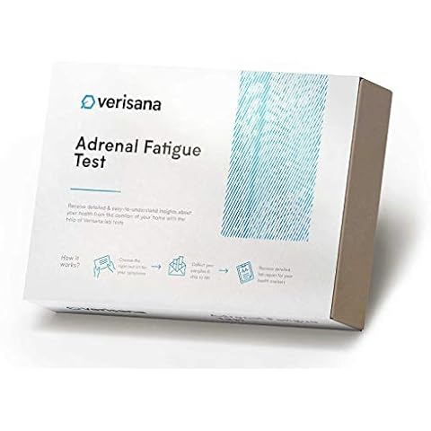 Adrenal Fatigue Test – Saliva Test Kit for Diurnal Cortisol Levels and DHEA – Measure 4 Salivary Cortisol Levels and 1 DHEA Level to Determine Cause of Anxiety, Depression, etc. - Verisana Cover