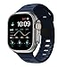 NOMAD Sport Band Compatible with Apple Watch Straps Series 8, 7, 6, SE, Ultra & All Previous Models, Waterproof Watch Strap - 49/45/44/42mm - Atlantic Blue