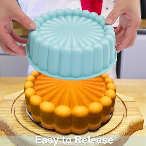 Palksky CHARLOTTE CAKE PAN Silicone, Nonstick, 10 Inch Round Cake Molds thumb #5