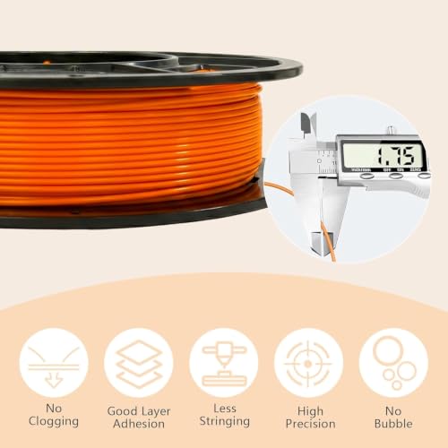 Image of PLA 3D Printer Filament Bundle 1.75mm, 8 Colors, 8x250g | FDM Compatible, Smooth Printing, White Red Blue Orange Cyan Yellow Green Purple