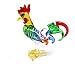 Miniature Hand Blown Art Glass Rooster Size S Figurine Collection