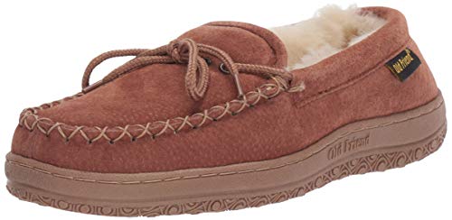 Old Friend Women's Moccasin Slipper, Chestnut II, 5 W US