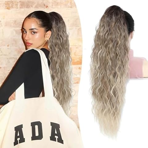 Flyroseing 30-Inch Curly Ponytail Extension Cover