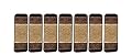 Gloria Rug High Pile Skid-Resistant Rubber Backing Gripper Carpet Stair Treads - Washable Stair Mat Area Rug (Set of 7), 8.5" x 26" (2207 Brown)…