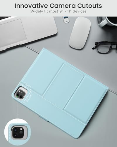 Teclado Bluetooth universal MoKo y funda para iPad Samsung Fire de 9 10.2 10.5 11 pulgadas 7