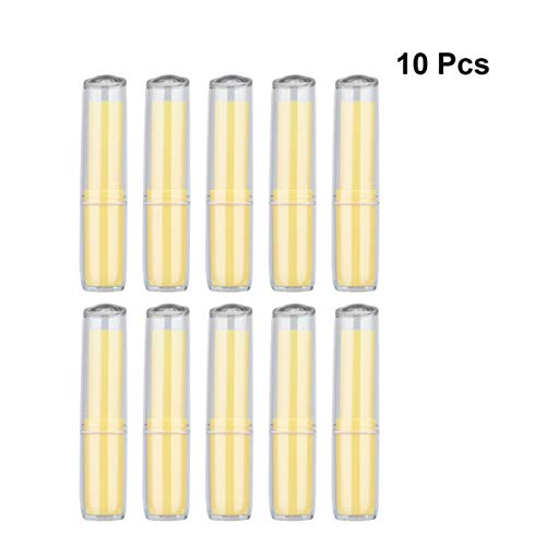 PIXNOR 10 Pcs Tubos de BÃ¡lsamo para LÃ¡bios Vazios Recipientes de Batom RecarregÃ¡veis â€‹â€‹Diy Ac