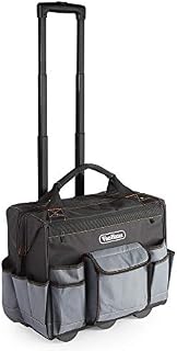 VonHaus Rolling Tool Bag  Heavy Duty Roller Storage  Large Capacity  Telescopic Handle & Durable Wheels  Strong Material