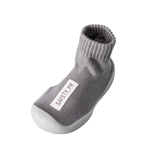 Gallity Baby Toddler Sock Shoes Non-Skid Indoor Slipper Baby Boy Girls Breathable Cotton Shoes Socks Childrens Floor Slipper House Rubber Sole Shoes Toddler First Walker Shoes