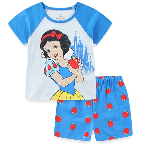 Image of Disney Princess Frozen Minnie Mouse Girls Short Sleeve T-Shirt and French Terry Shorts Set for Toddlers to Big Kids