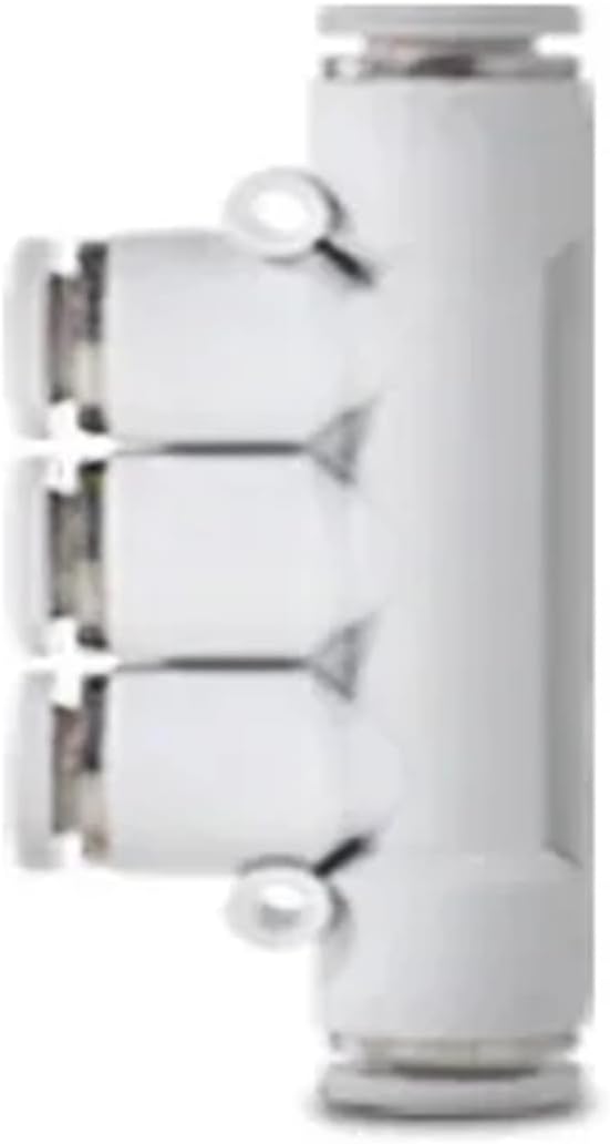 Pneumatic Connectors Hose Fittings PU PY PE White Joint Pipe 4mm/6mm Quick Connector 1Pcs(PK,4mm)