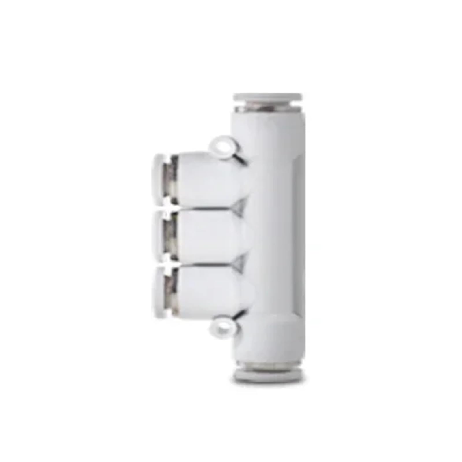 Conector neumático rápido blanco de 12mm para tubos PU PY PE
