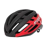 Roc Loc 5 Anpassungssystem Giro Unisex – Erwachsene Agilis Fahrradhelm Road, Matte Black/Bright red, L (59-63cm)