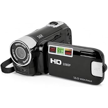 4K Camcorder Vintage 48MP Retro Camcorder DV Camera 2.7 Inch TFT Rotatable Screen 16x Digital Zoom Video Camera with USB Cable Black