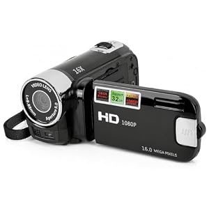MENDUNER 4K Camcorder Vintage, 48MP Retro Camcorder, DV -Kamera 2.7in TFT Rotatable Bildschirm 16x Digital Zoom Videokamera mit USB -Kabel (Black)
