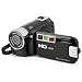 MENDUNER 4K Camcorder Vintage, 48MP Retro Camcorder, DV -Kamera 2.7in TFT Rotatable Bildschirm 16x Digital Zoom Videokamera mit USB -Kabel (Black)