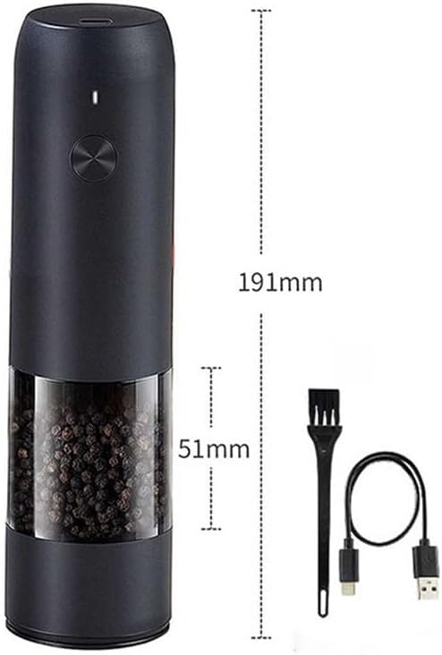 Large Capacity Electric Pepper Grinder Rose Salt Automatic Spice(D)