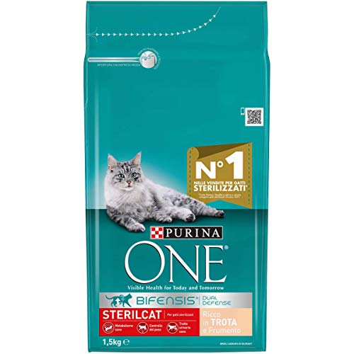 Purina One bifensis pienso Gato sterilcat Ricco (Trucha y Trigo, 6 Unidades – 1500 gr