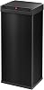 Hailo Big-Box Swing XL Waste bin | 1 x 52 liters 13.7 gallons | Self-Closing Swing lid | Steel Sheet | Bin Liner Clamping Frame | Waste bin Kitchen Rectangular | Made in Germany | Black 0860-241