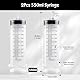 Samulee Spritze 550ml + 550ml, 2 Stück Spritze mit Schlauch, Syringe Set, Dosierspritze, Große Spritze für Motoröl, Labor, Tierfütterung, Garten, Wissenschaftliche Forschung