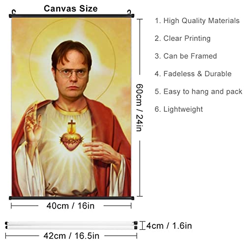 Shution The Jesus Dwight Office Schrute Poster Scroll Painting Wall Hanging Decor Artwork Wall Art 16" X 24" #TOP1