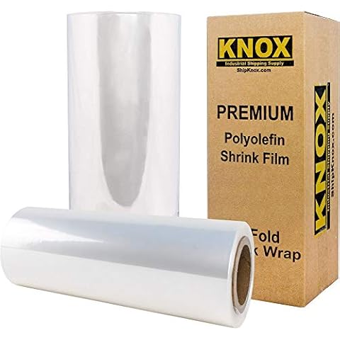 Knox Brand - 20" 75 Gauge Polyolefin Shrink Film Heat Wrap POF Centerfold 525' feet Cover