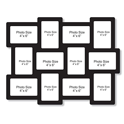 Image of Creative Arts n Frames One Piece Joint less Wooden Multi Picture Collage Photo Frame Home Decor Items Wall Decoration for living room Gift (Same12 18x24 inch 12 Photos Picture Frame in 1 Piece)