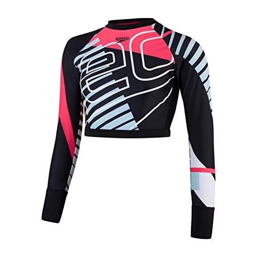 Speedo Placement Long Sleeve Wrap Back Top dames Tankini set