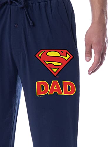 DC Comics Mens' Superman Super Dad Character Father's Day Classic Sleep Pajama Pants2