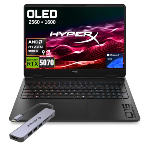 HP HyperX OMEN 16 OLED 2.5K AMD Ryzen 9 9955HX RTX 5070 Gaming Laptop