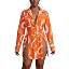 Heart Print Orange