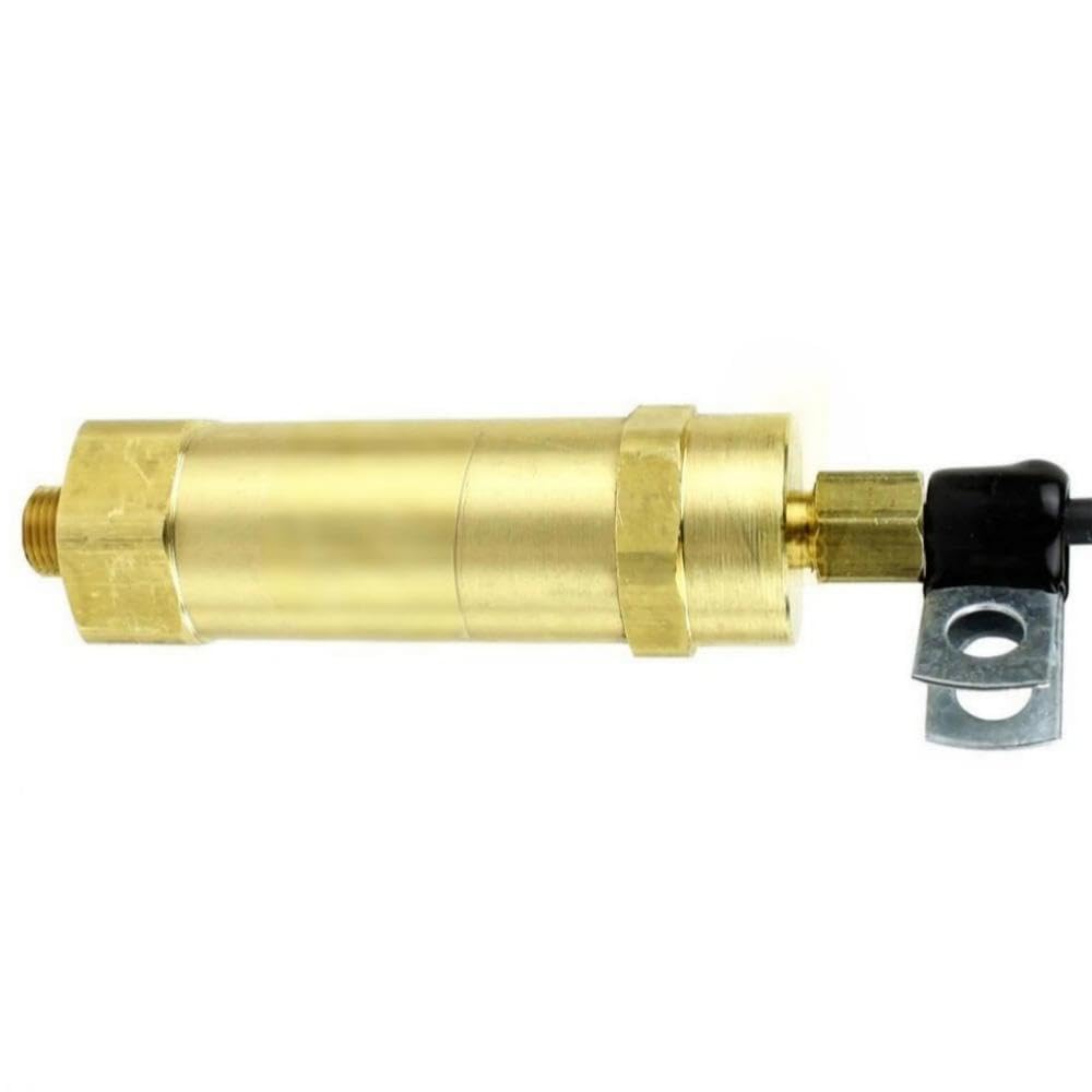 TCLP-6580-36 36" Throttle Control Cable Bullwhip - for Eagle Air Compressor Engine Throttle Regulation - Engine Control Cable Bullwhip/Eyelet End Throttle Cable - 1/8" NPT, Solid Brass Valve