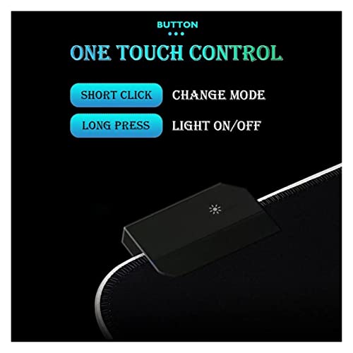 RGB. Tapete de rato,CONDUZIU Mousepad longo alargado, tapete de mouse oversized com bordas costurada