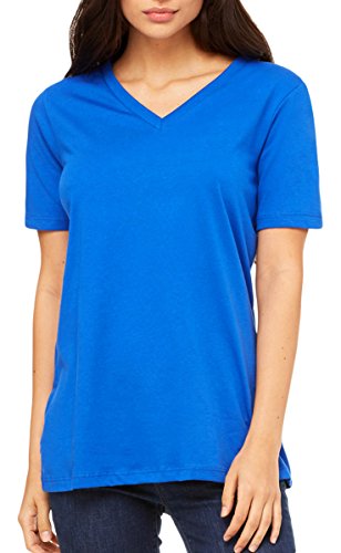 Bella Canvas Womens 3.7 oz. Flowy Racerback Tank (B8800) -True Royal -L