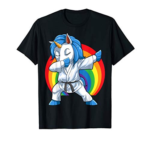Dabbing Karate Unicorn Dab Karate Unicorn Dabbing Taekwondo T-Shirt