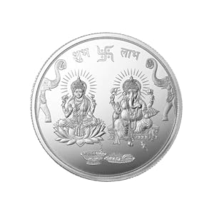 999.9+ Purest Silver Coin, Lakshmi Ganesh 50 Gram Coin 8 41ZzeMbRjIL. SL500 . SS300