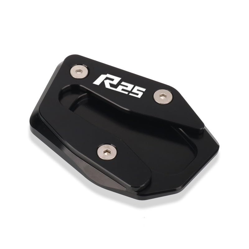 Agrandisseur pad béquille latérale Yamaha YZF R3 R25 en aluminium usiné CNC haute précision