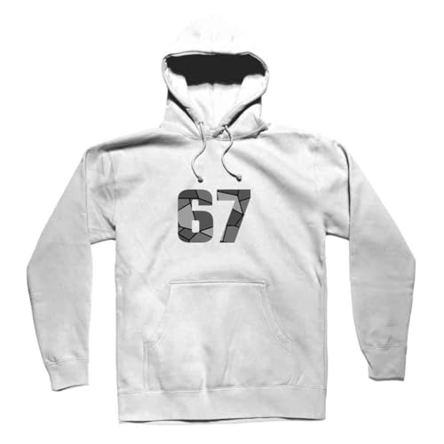 Sweat à capuche blanc 67 fini les pulls rêches optez pour ce hoodie unisexe