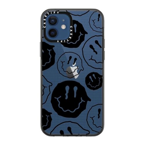 Étui iPhone 12 antichoc CASETiFY noir transparent protection 1.2m - 4