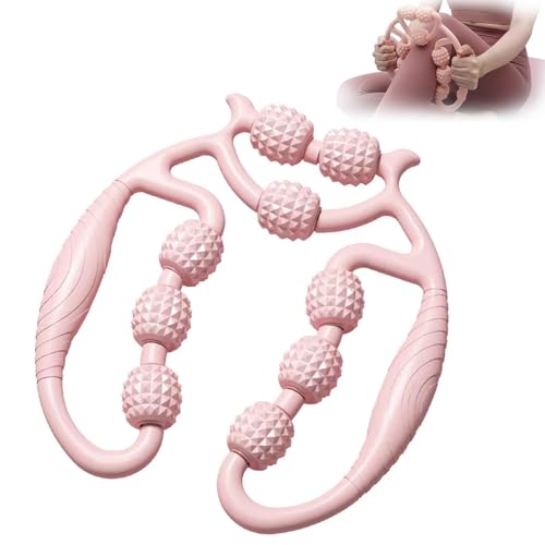 9 Wheel Leg Massager Roller for Lymphatic Drainage & Cellulite, M...