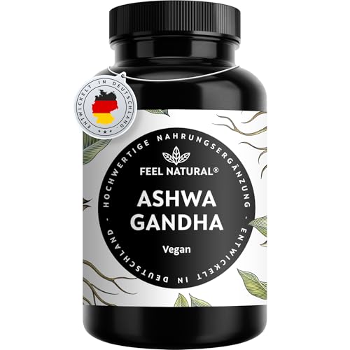 Ashwagandha Kapseln hochdosiert 120 Stück 600mg Ashwagandhawurzel pro Tagesdosis vegan & ohne unnötige Zusätze in Deutschland entwickelt & laborgeprüft