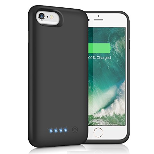 iPhone 6s/6 Battery Case 6000mAh, Yacikos Portable Charging Case Rechargeable Extended Battery Park for Apple iPhone 6s/6(4.7') Protective Charger Case Backup Power Bank Cover (Black)