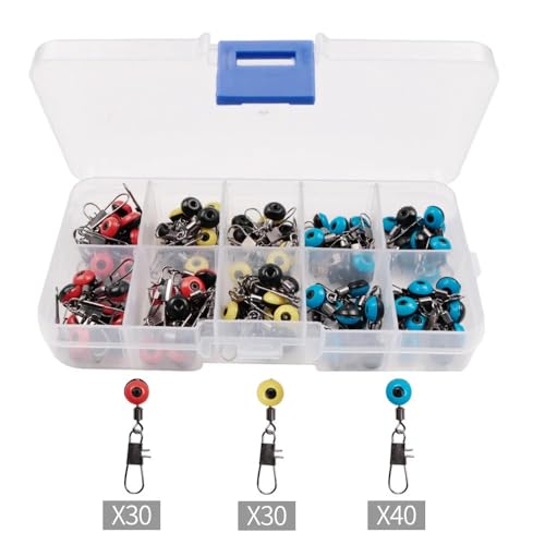 Kit de 100 accesorios para pesca flotadores y conectores miniatura 3