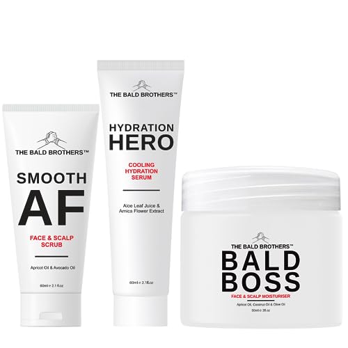 The Bald Brothers 3 Piece Full Bald Head Care Set, 3 Piece Set, 3 Piece Set