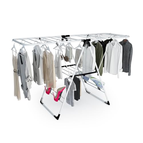 Étendoir à linge pliable pour éviter le linge humide qui encombre votre maison